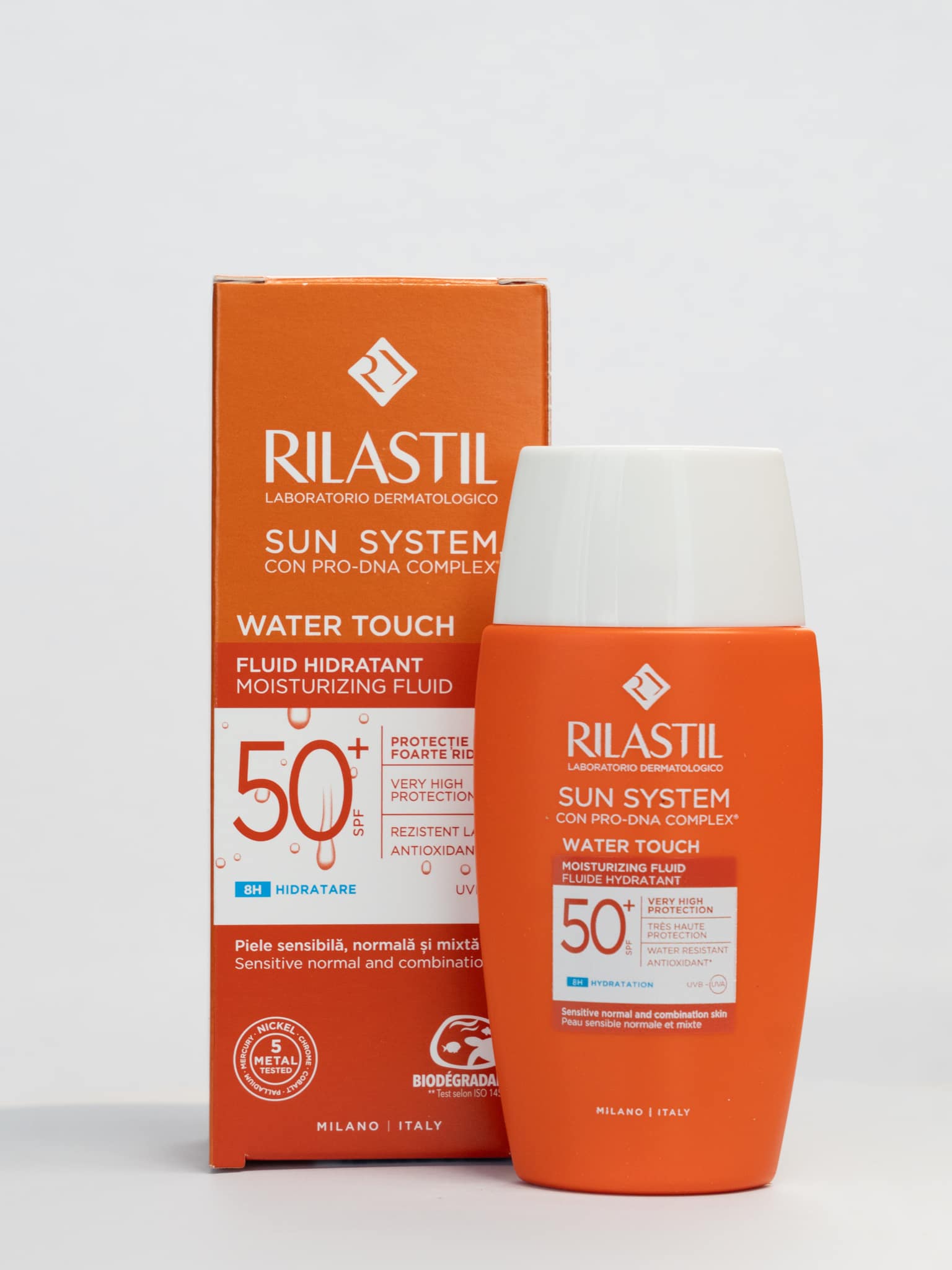 RILASTIL SUN SYSTEM WATER TOUCH MOISTURIZING FLUID SPF 50 + 50ML
